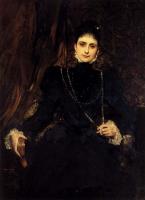 Benjamin Jean Joseph Constant - Portrait Of Mme M S Derviz